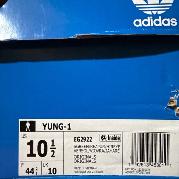 Men’s Adidas Yung-1 Casual Sneakers Solar Green NEW EG2922 - Picture 6 of 8